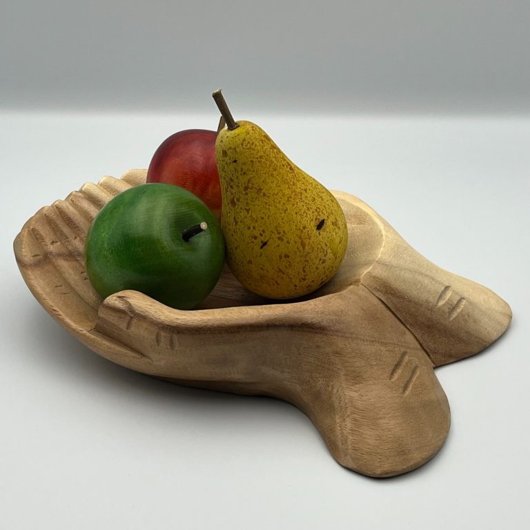 25cm Medium Wooden Hands of Hope Bowl 